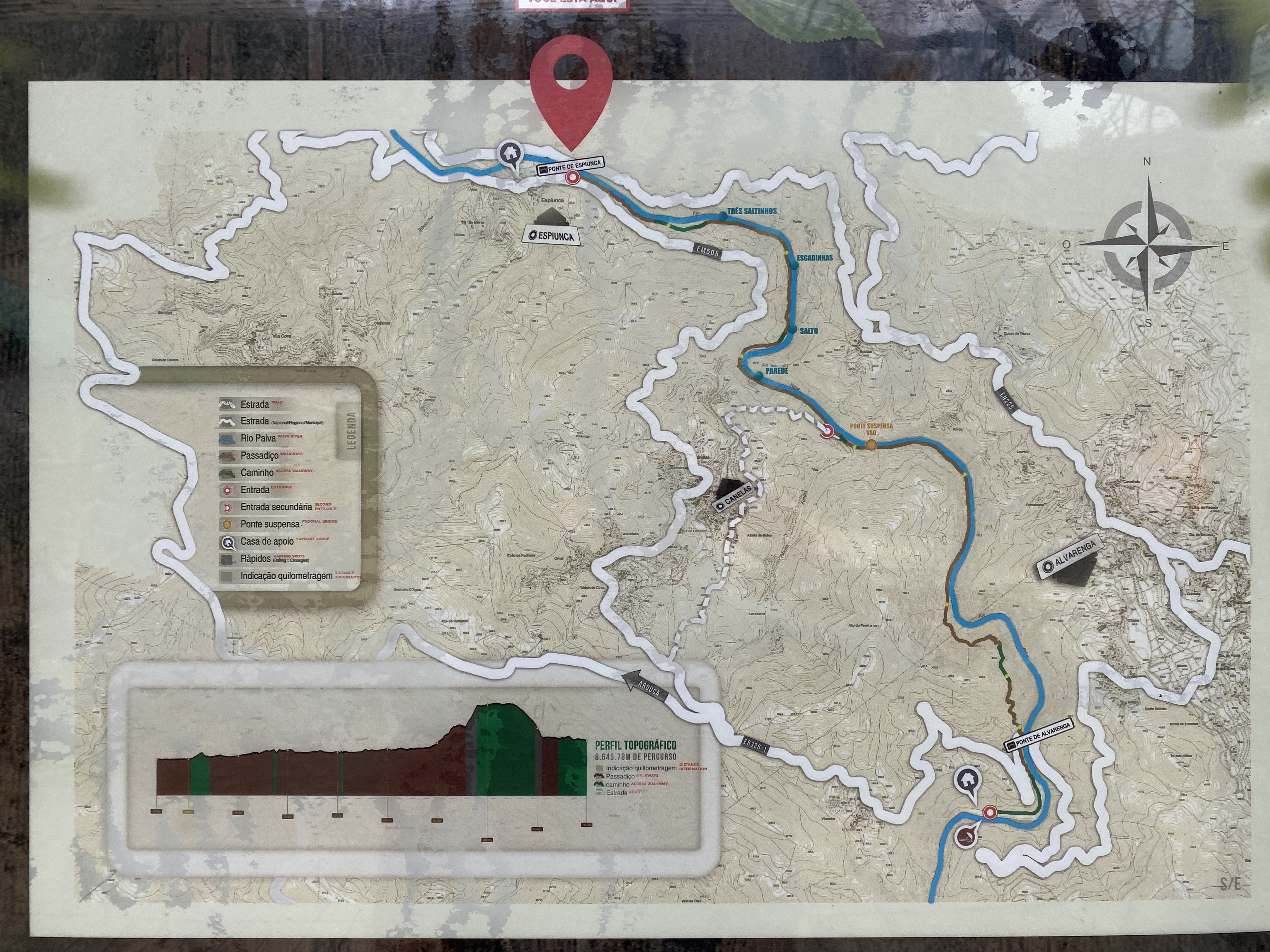 Passadiços do Paiva map