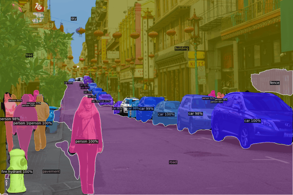 panoptic segmentation result