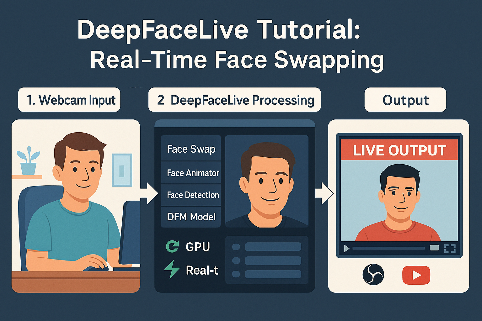 DeepFaceLive Tutorial: Real-time Face Swapping