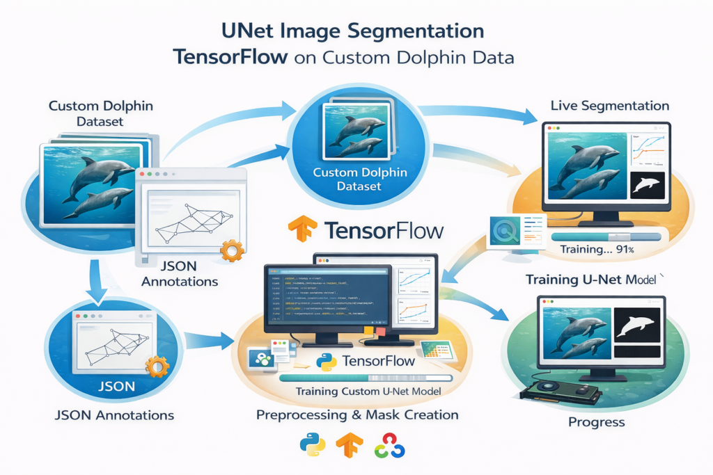 UNet Image Segmentation TensorFlow On Custom Dolphin Data