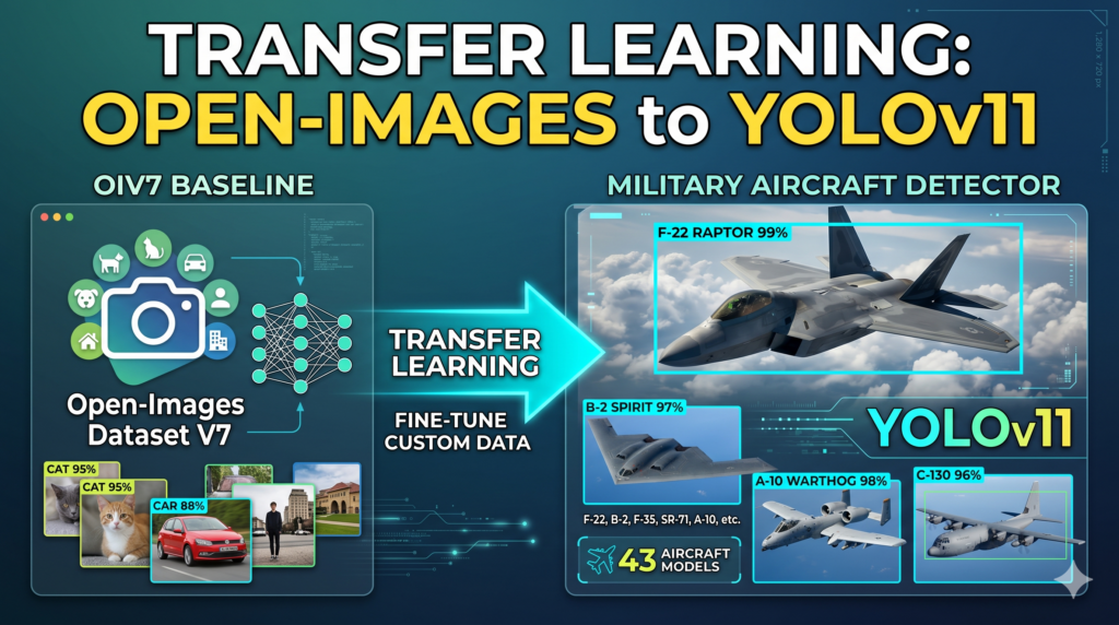 How to Fine-tune YOLOv8 Open Images V7 for 43 Aircraft classes 2 Transfer Learning Open-Images to YOLOv11
