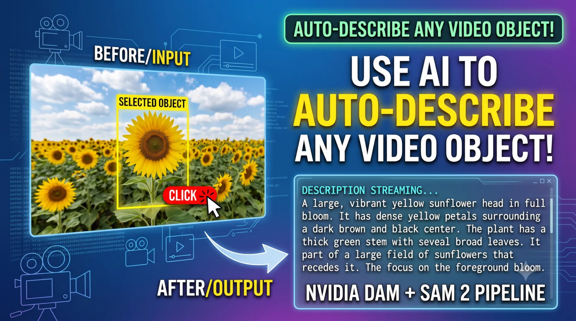 Build a Local SAM 2 & Nvidia Describe Anything Model Pipeline 2 Describe Anything-Use AI to Auto-Describe Any Video Object!